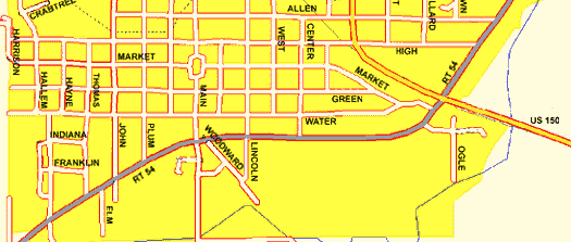 Farmer City Map